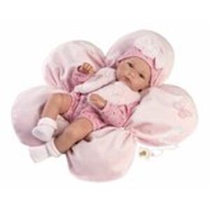 Llorens 63592 NEW BORN HOLČIČKA - realistická panenka miminko s celovinylovým tělem